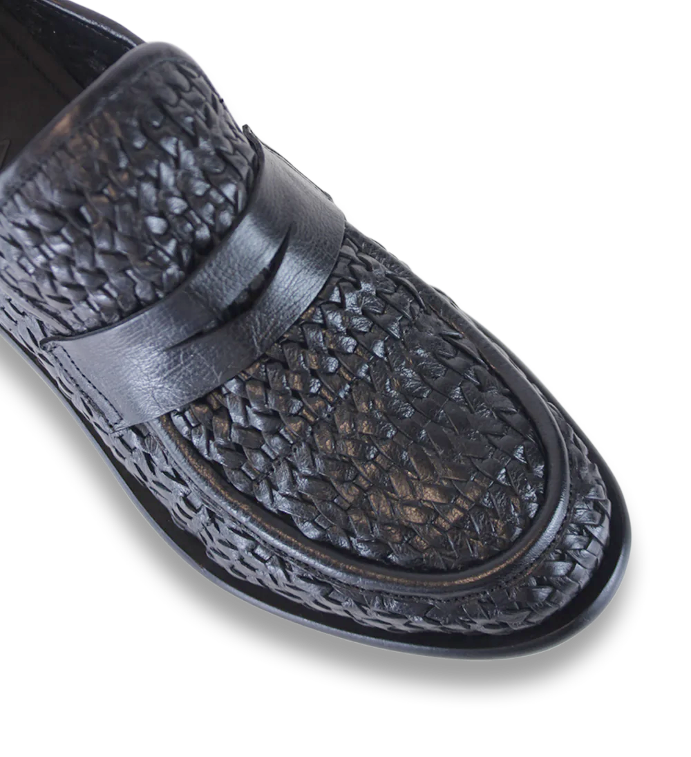 Enrico loafers, black leather