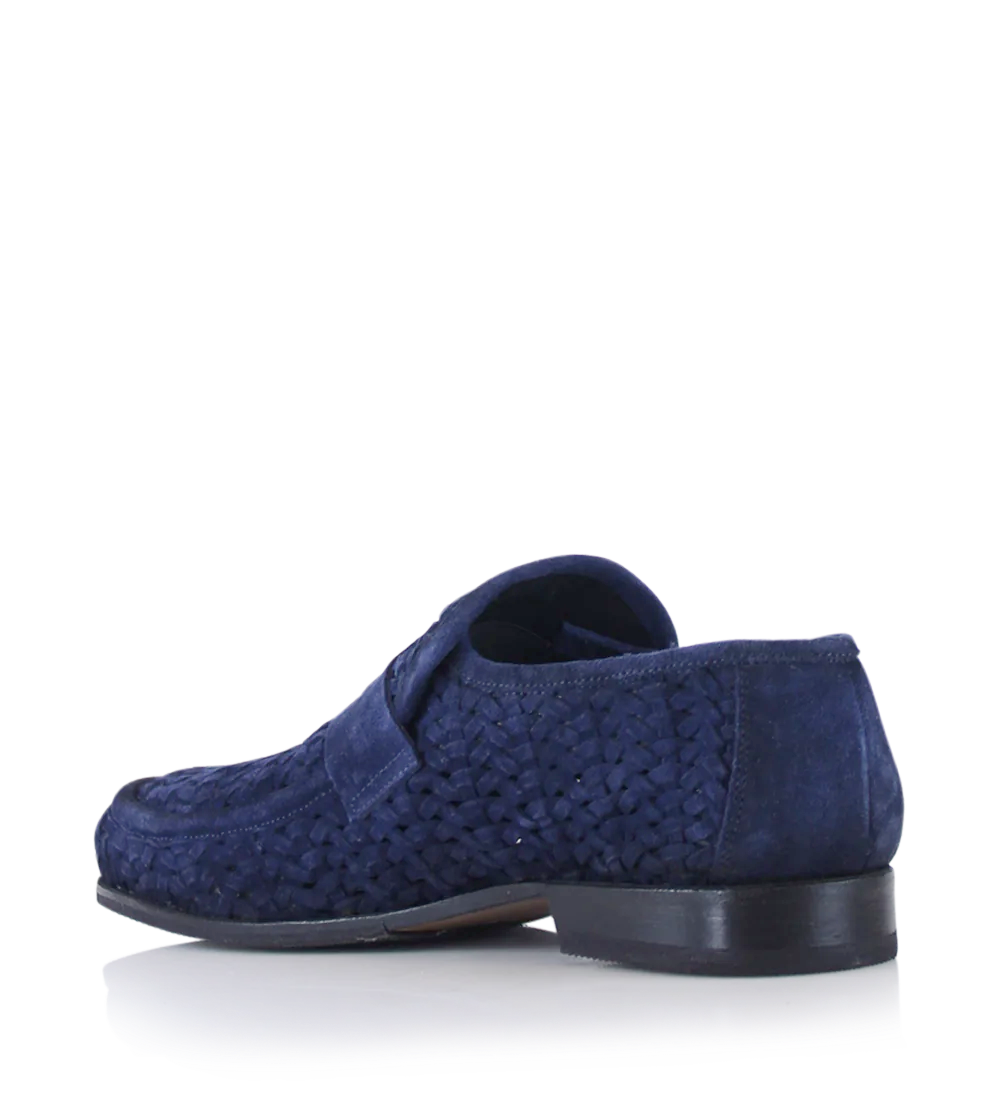 Enrico loafers, blue suede