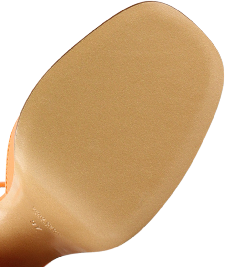 Hedi 100 pumps, orange læder