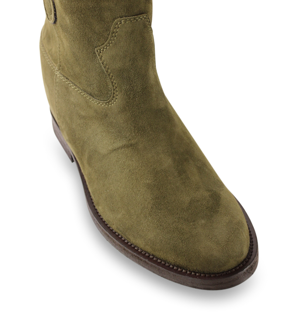 Isa 30 boots, olive suede