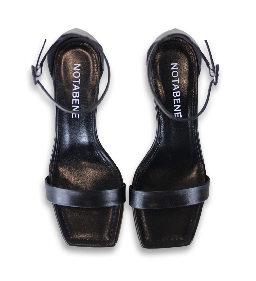 Rina 60 sandaler, sort læder