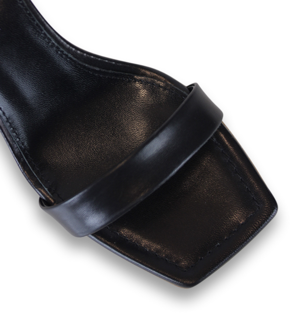 Rina 60 sandaler, sort læder