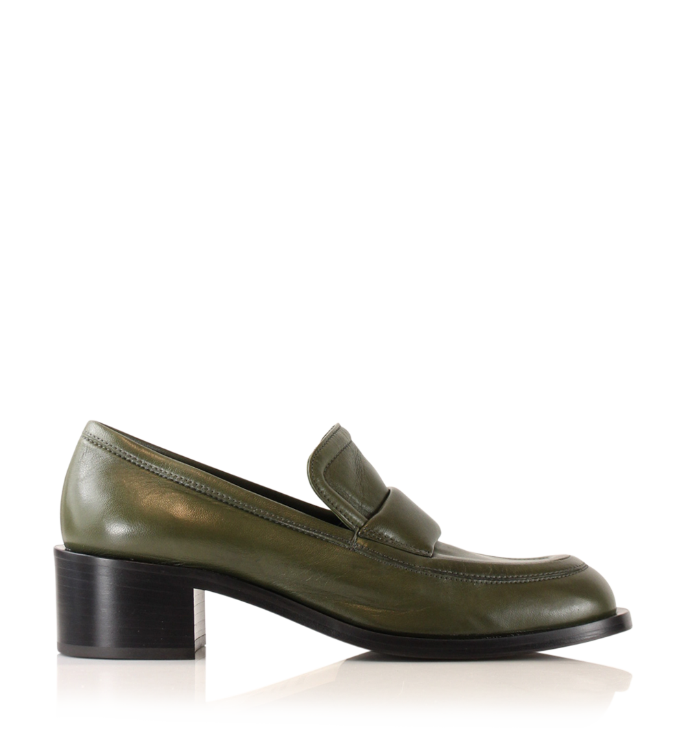Vera loafers, olive læder
