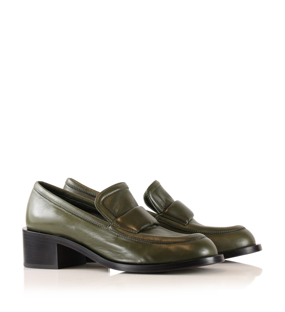 Vera loafers, olive læder