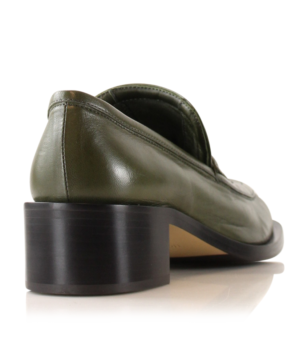 Vera loafers, olive læder