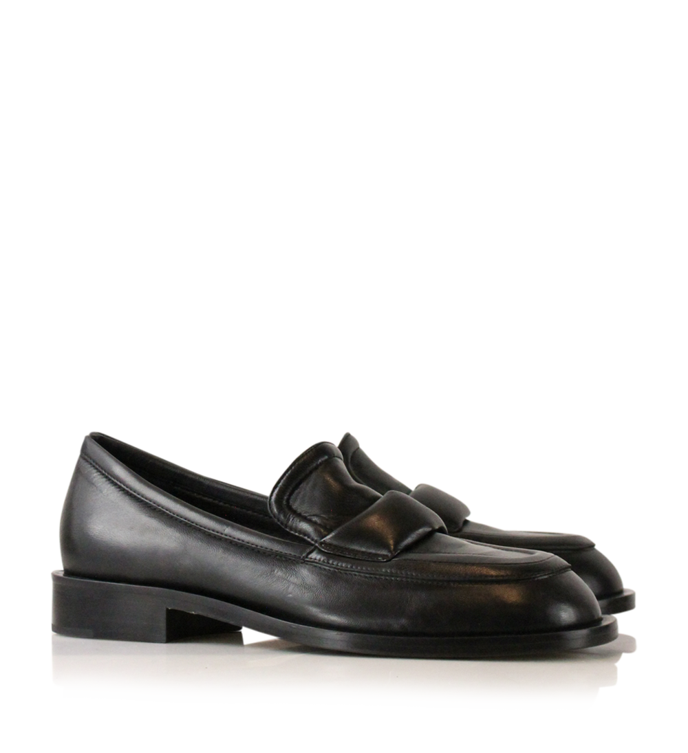 Vidar loafers, sort læder