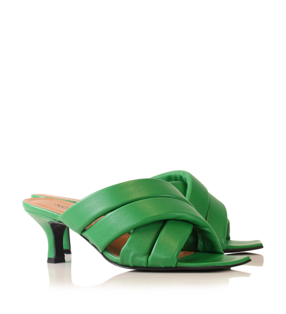 Molly 50 sandals, green leather